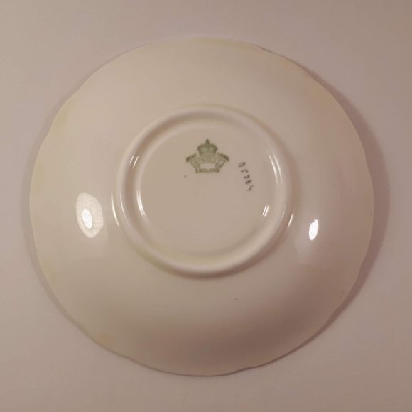 RARE !! Aynsley wide mouthed pale yellow teacup and saucer gold gilt - Picture 10 of 10